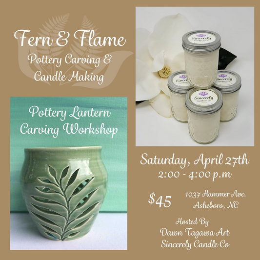 Pottery Lantern Workshop: Fern & Flame