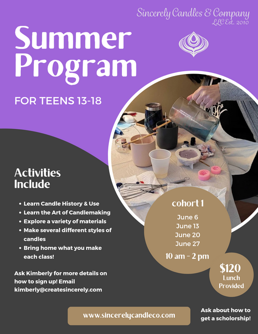 Summer Candle-making Program for Teens